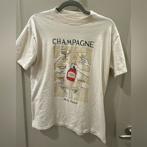 Abercrombie & Fitch Off-White Cotton Tee